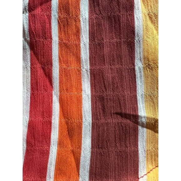 Style Rack Romper Size M Colorful Striped Cover Up Flutter Bell 3/4 Tassel NWT - Picture 3 of 15